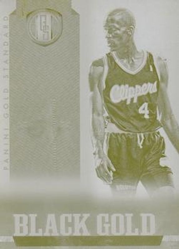 2012 Gold Standard #54 Black Gold Threads - Printing Plates Yellow /1