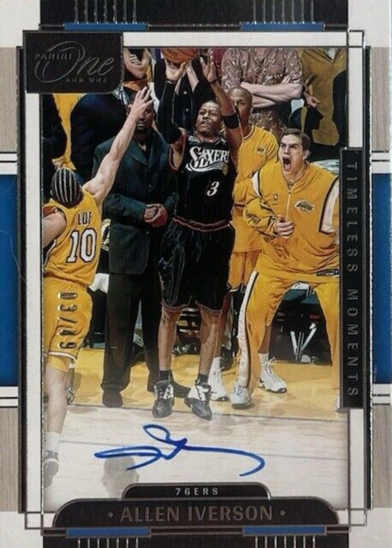 Allen Iverson 2023 One and One #TMA-AIV Timeless Moments Autographs (/49) RAW