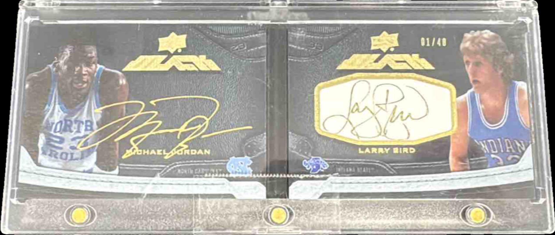 2012 Upper Deck Exquisite Collection #L-JB UD Black Leather Autographs Dual /40