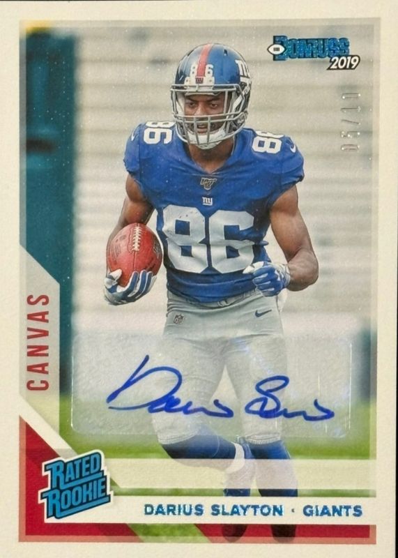 2019 Donruss #338 Rated Rookie Autographs - Canvas /10