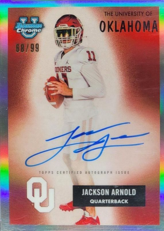 2023 Bowman Chrome University #55B-JA 1955 Bowman Football Autographs /99