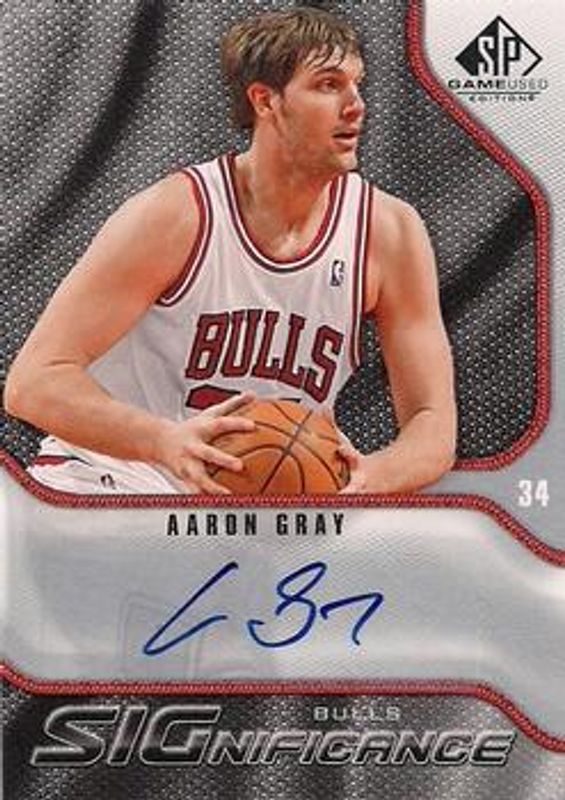 2009 SP Game Used #S-AG SIGnificance