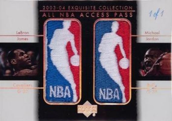 2003 Upper Deck Exquisite Collection #NBA-JJ All NBA Access Press Patches