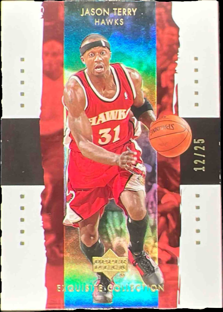 Jason Terry Gold Parallel #1 front scan.