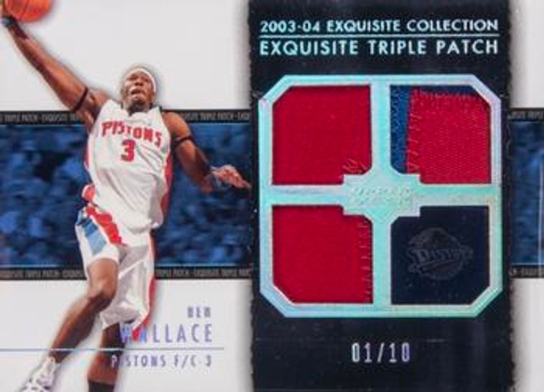 2003 Upper Deck Exquisite Collection #E3P-BW Patches Triple /10