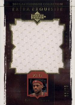LeBron James Extra Exquisite #EE-LJ1 front scan.