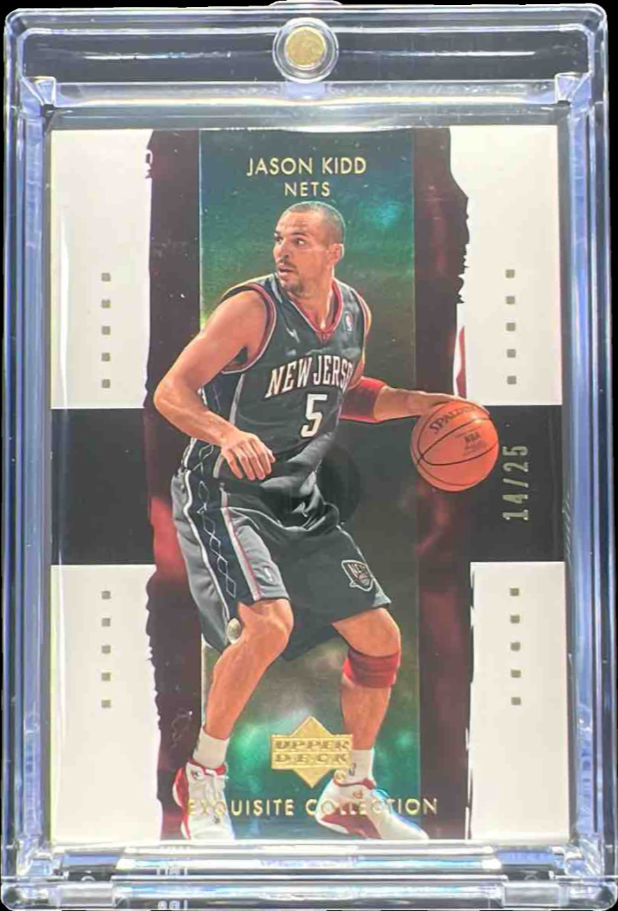 Jason Kidd Gold Parallel #23 front scan.