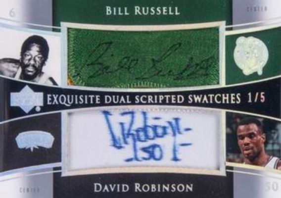 2004 Upper Deck Exquisite Collection #SS2-RR Dual Scripted Swatches /5