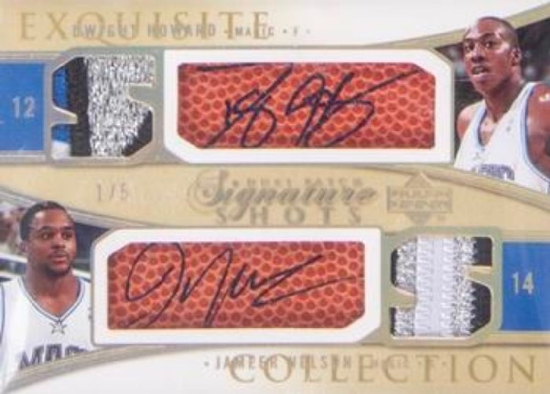 2004 Upper Deck Exquisite Collection #DSSP-HN Dual Signatures Shots Patches /25
