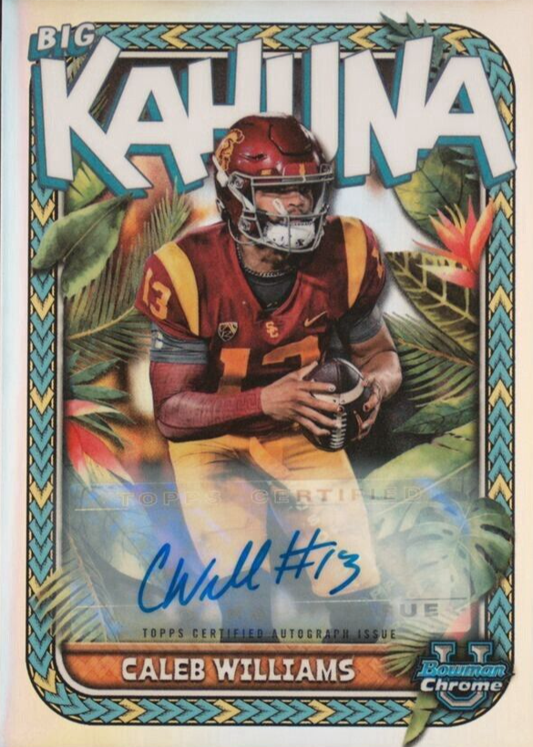 Caleb Williams 2023 Bowman Chrome University #TBK-1 The Big Kahuna