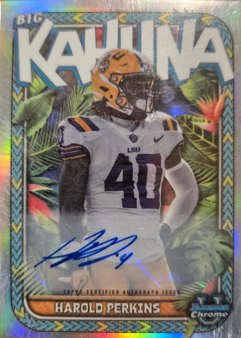 Harold Perkins Jr. 2023 Bowman Chrome University #TBK-20 The