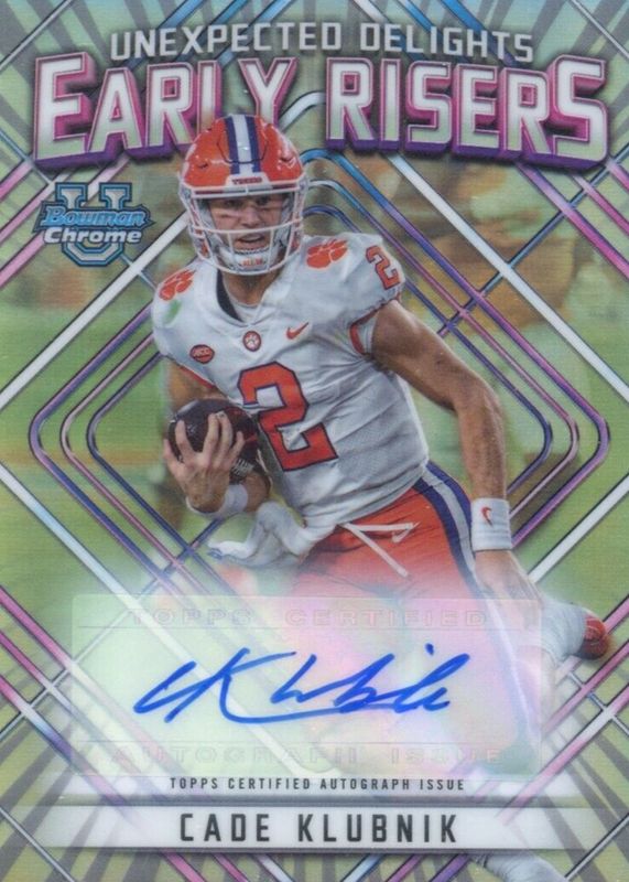 2023 Bowman Chrome University #ER-6 Unexpected Delights Early Risers Autographs /99