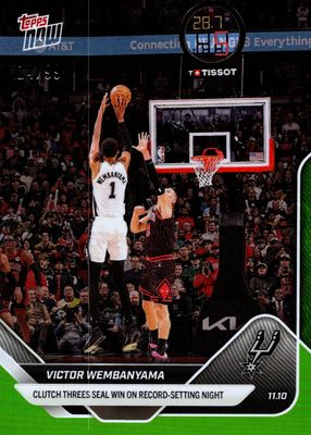 2025 Topps Now #49 Green Foil /99
