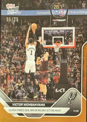 2025 Topps Now #49 Orange Foil /25