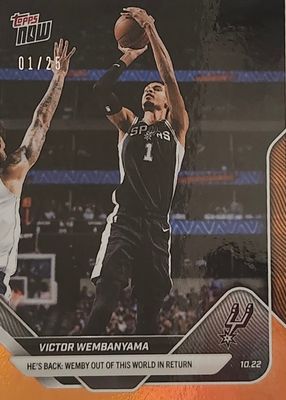2025 Topps Now #19 Orange Foil /25