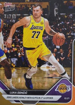 2025 Topps Now #5 Gold Foil /50