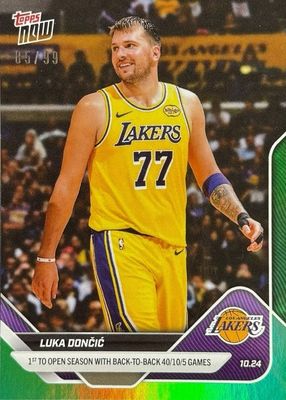 2025 Topps Now #24 Green Foil /99