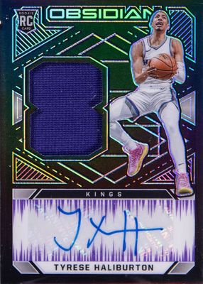 2020 Obsidian #234 Rookie Jersey Autographs - Electric Etch Purple (/49)