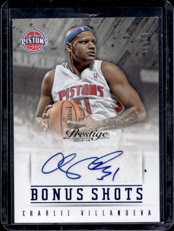 2013 Prestige #71 Bonus Shots Autographs - Blue /99