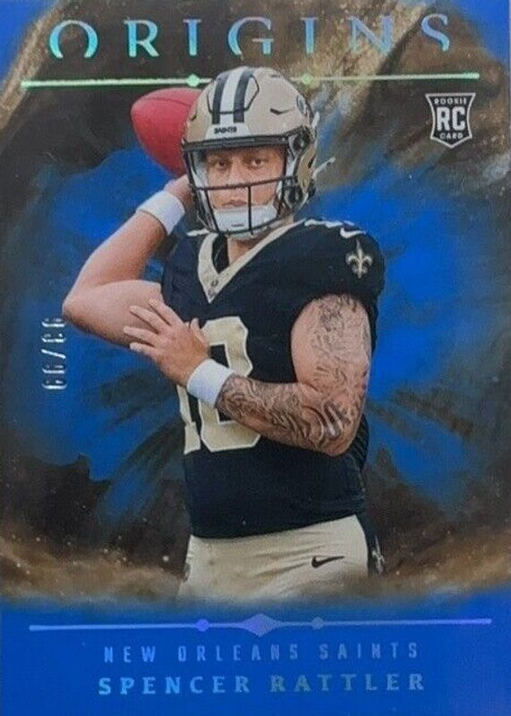Spencer Rattler 2024 Origins #114 Blue /99 Rookie RAW