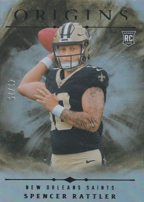 Spencer Rattler 2024 Origins #114 Holo Silver /75 Rookie RAW