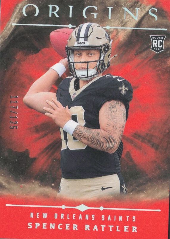 Spencer Rattler 2024 Origins #114 Orange /125 Rookie RAW