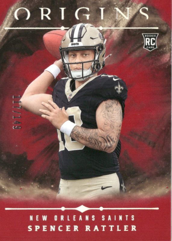 Spencer Rattler 2024 Origins #114 Red /149 Rookie RAW