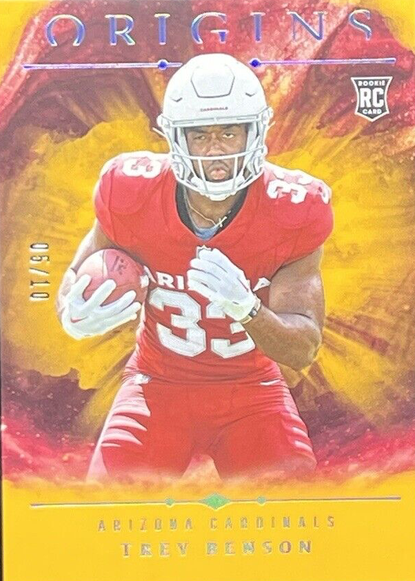 Trey Benson 2024 Origins #141 Gold /10 Price Guide - Sports Card Investor