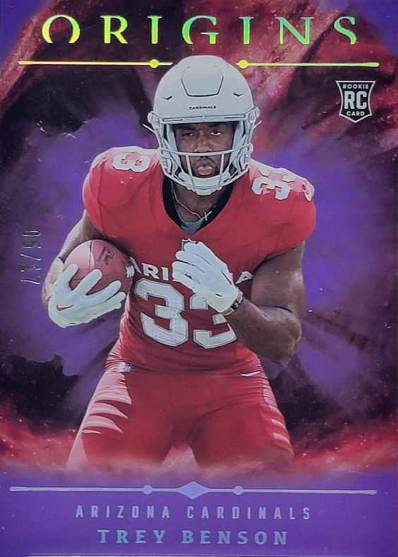 Trey Benson 2024 Origins #141 Purple /17 Price Guide - Sports Card Investor