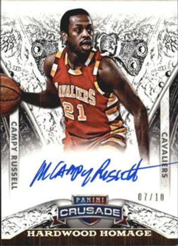 2013 Crusade #10 Hardwood Homage Autographs - Gold /10
