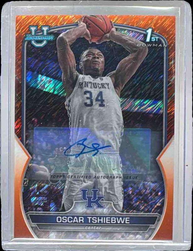 2022 Bowman Chrome University #74 Prospect Autographs - Orange Shimmer Refractor /25 (1st)