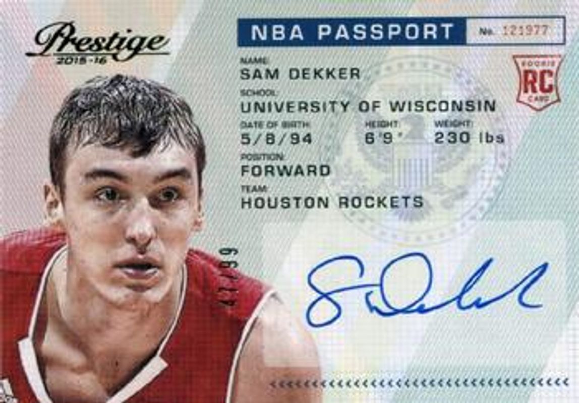 2015 Prestige #PAS-SD NBA Passport /99