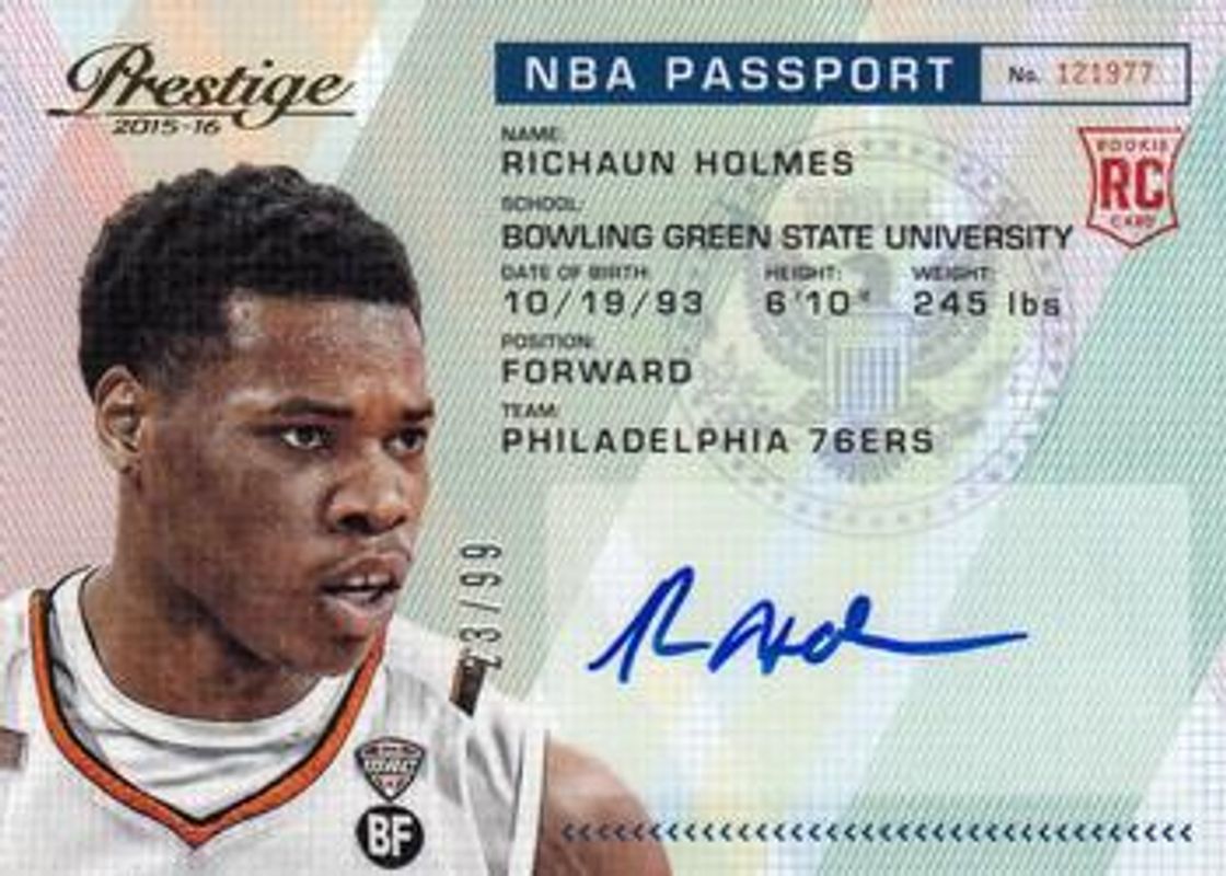 2015 Prestige #PAS-RH NBA Passport /99