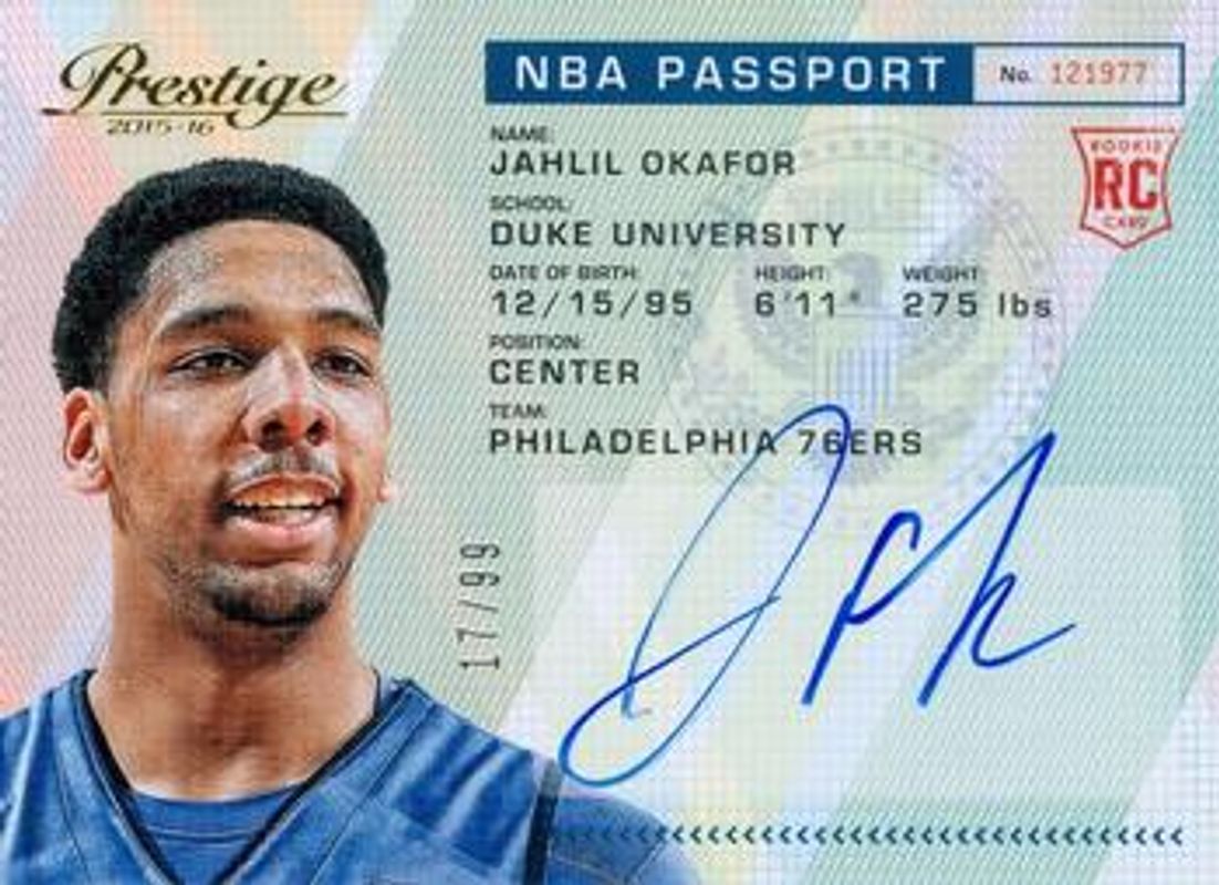 2015 Prestige #PAS-JO NBA Passport /99