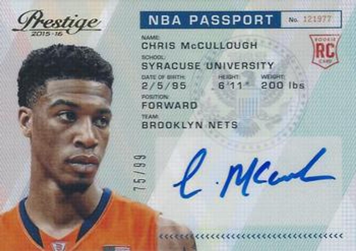 2015 Prestige #PAS-CM NBA Passport /99