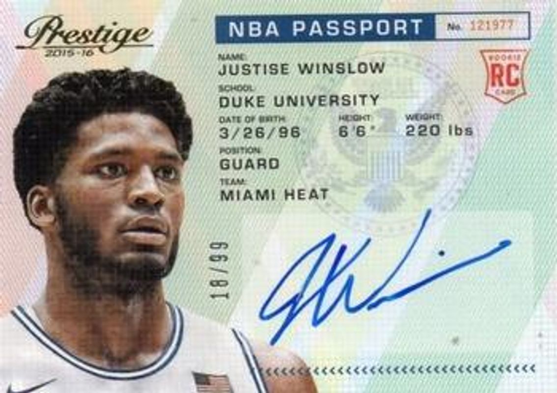 2015 Prestige #PAS-JW NBA Passport /99