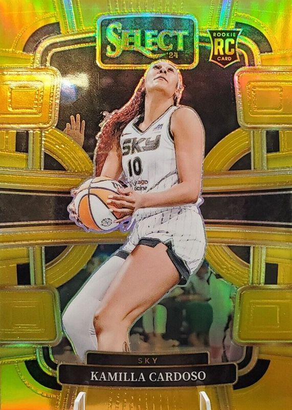 Kamilla Cardoso 2024 Select WNBA #33 Concourse Gold /10 Rookie BGS 9