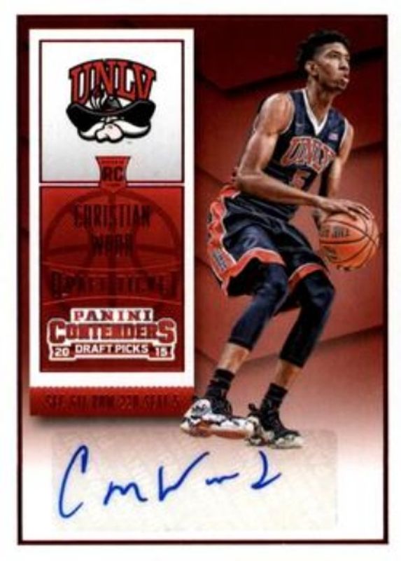 2015 Contenders Draft Picks #110b College Draft Ticket Autographs - Red Foil