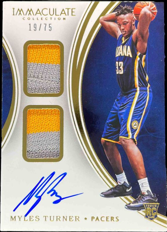 2015 Immaculate #DPA-MTU Dual Patch Autographs Relics /50
