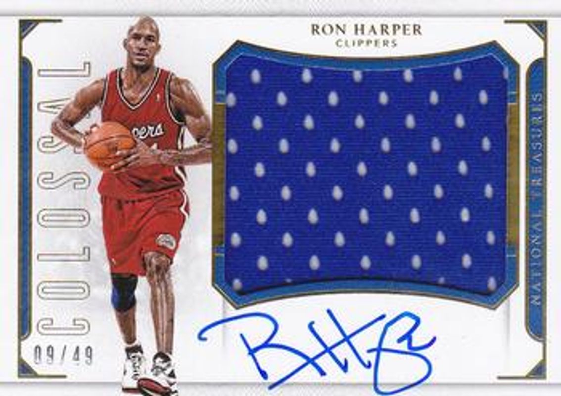 2015 National Treasures #CJ-RHP Colossal Jersey Autographs /49