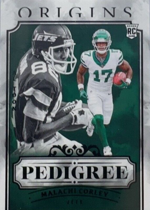 Malachi Corley 2024 Origins #11 Pedigree /(SSP) Rookie RAW