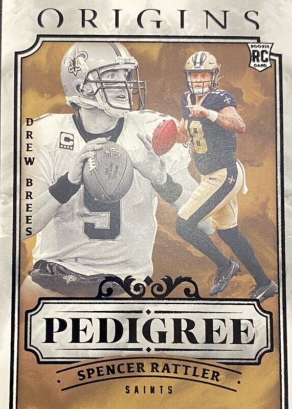 Spencer Rattler 2024 Origins #1 Pedigree /(SSP) Rookie RAW