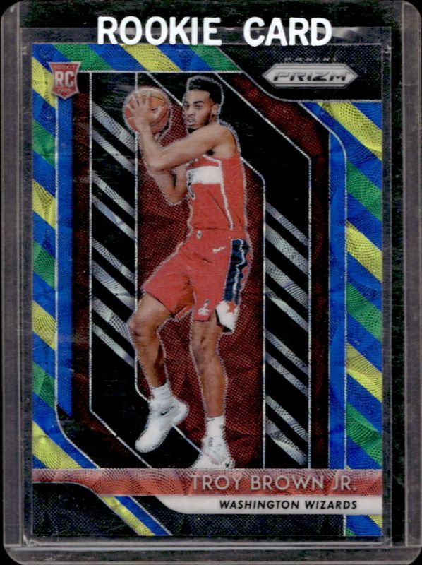 2018 Prizm #213 Choice Blue Yellow Green