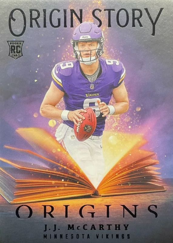 JJ McCarthy 2024 Origins #4 Origin Story /(SSP) Rookie RAW