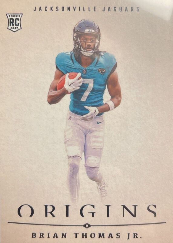 Brian Thomas Jr. 2024 Origins #6 Blank Slate /(SSP) Rookie RAW