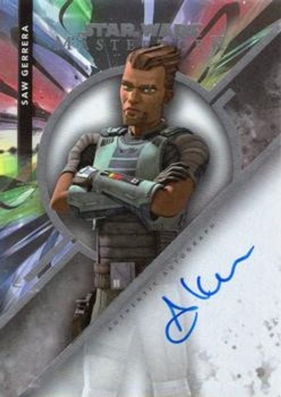 2022 Topps Star Wars Masterwork #MWA-AK Autographs Rainbow Foil /50