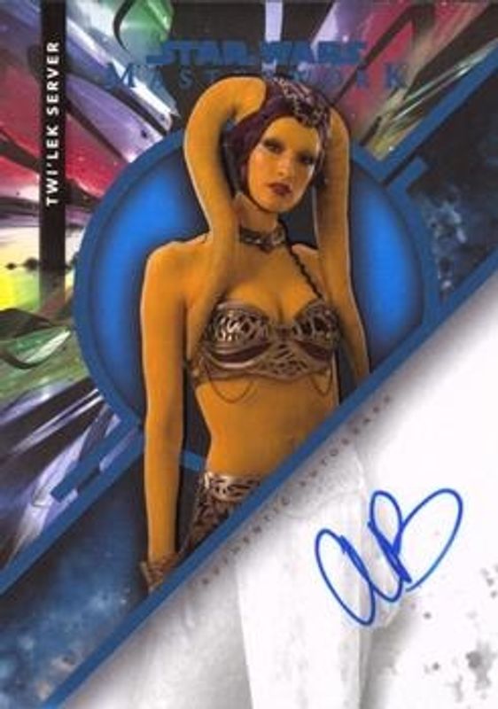 2022 Topps Star Wars Masterwork #MWA-ABA Autographs Blue Foil /99