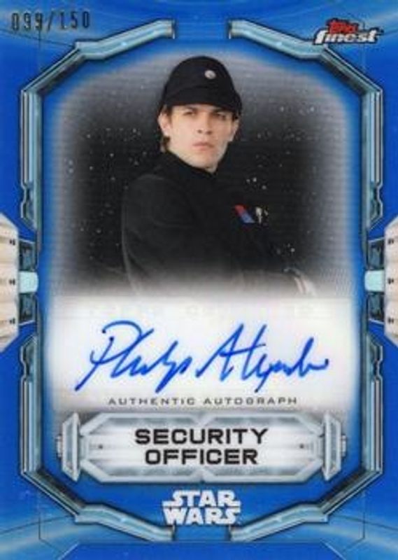 2022 Topps Star Wars Finest #FA-PA Finest Autographs Blue /199