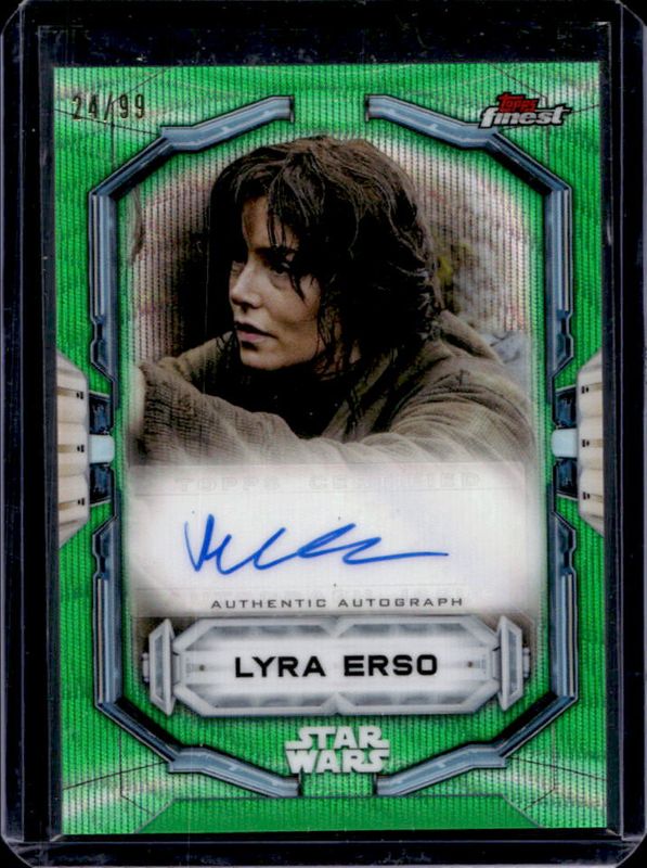 2022 Topps Star Wars Finest #FA-VK Finest Autographs Green /99