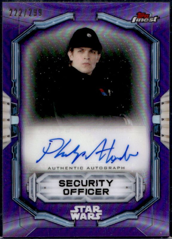 2022 Topps Star Wars Finest #FA-PA Finest Autographs Purple /299